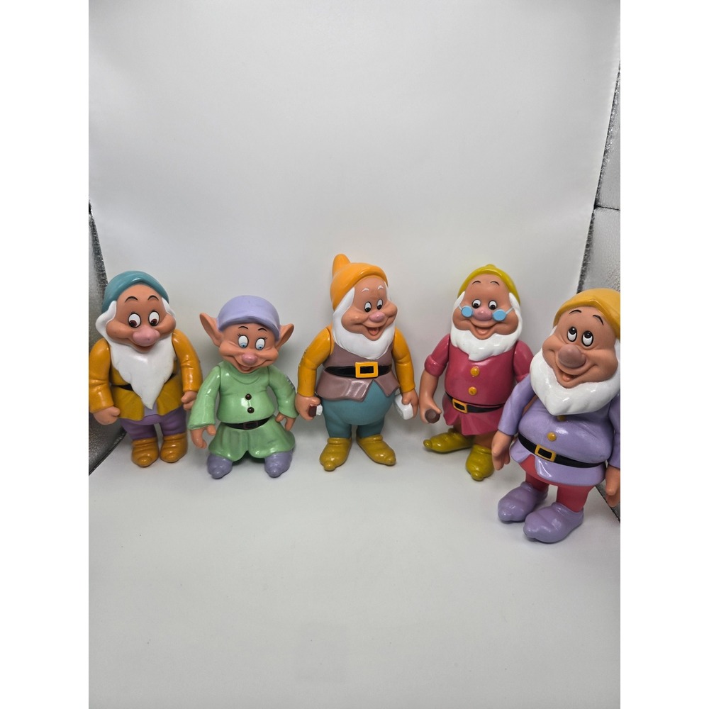 Disney Seven Dwarfs Figurines Set Snow‎ White Toy Collectible